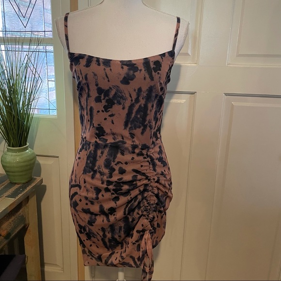 nude mesh tie dye print ruched bodycon dress Amazon.com: Floerns Women's Tie Dye Sheer Mesh Long Sleeve Ruched Mock Neck Bodycon Midi Dress Brown X-Small : Clothing, Shoes & Jewelry
